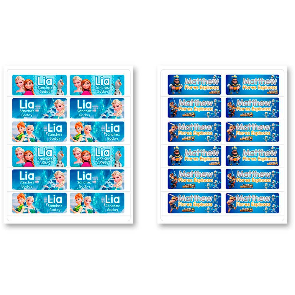 6 Cms Etiquetas Personalizadas Rollo Adhesivo Sticker