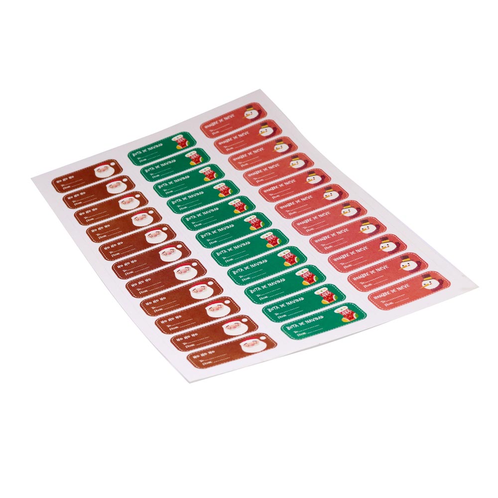 IMPRESIÓN DE ETIQUETAS PEGAFAN 33 ETIQUETAS POR HOJA - Imagen 1