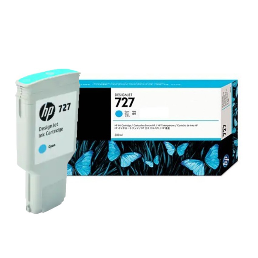 TINTA HP F9J76A (727) 300ML CYAN